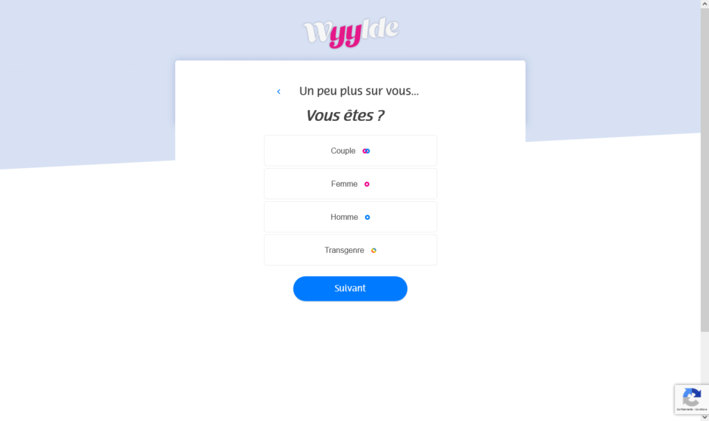 Wyylde 1 Registration : Registration & Choice