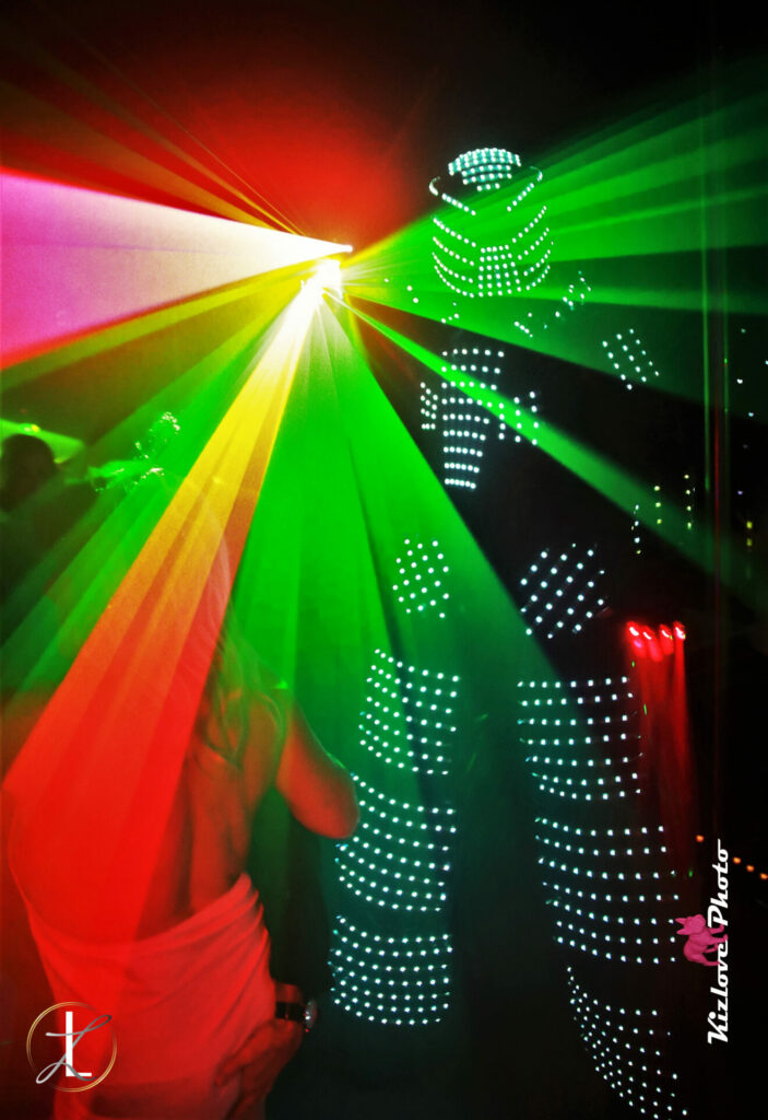 lanterne club robot danseur led