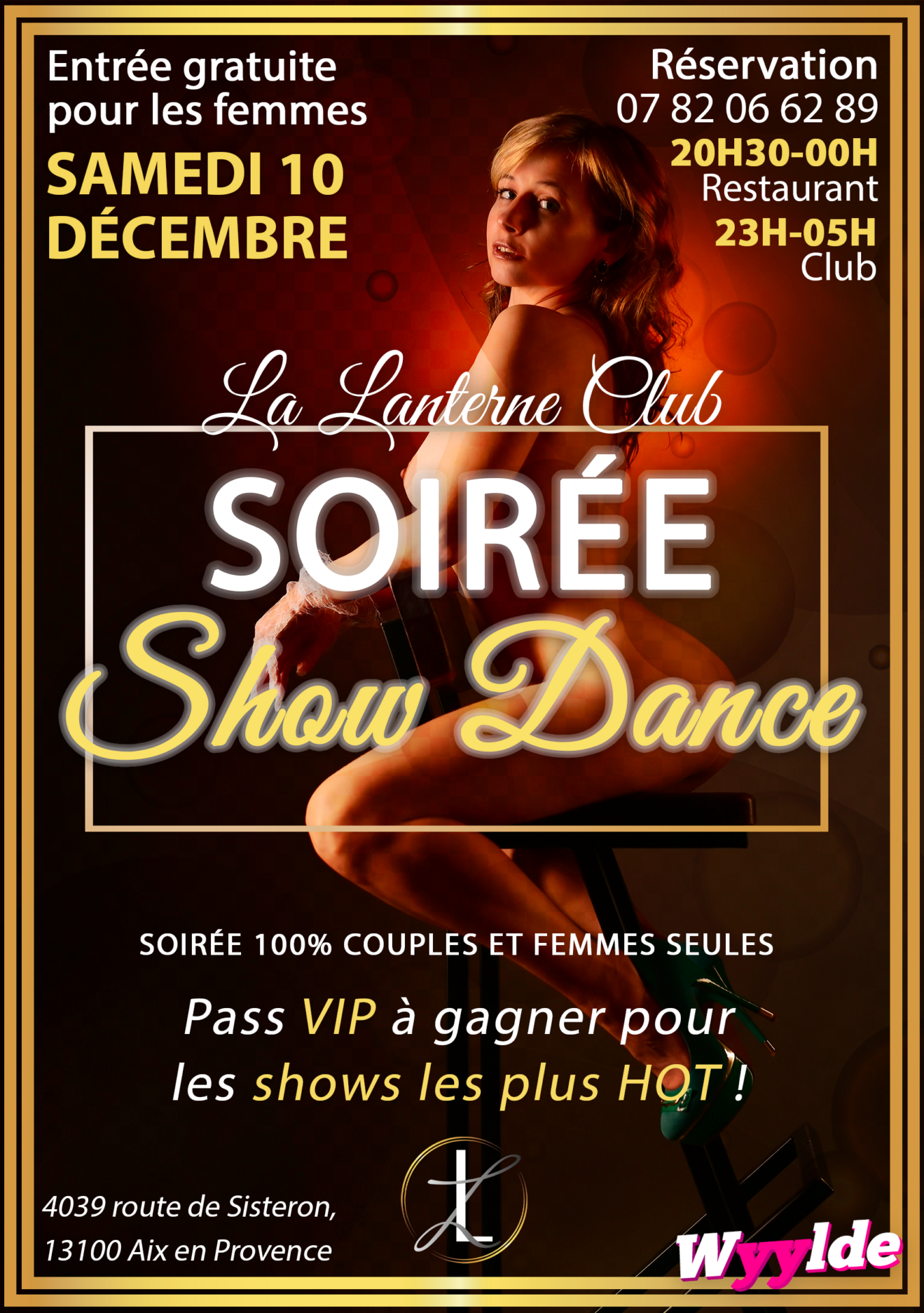 Evening-Show-Dance - Saturday, Dec. 10th - couples-women-only