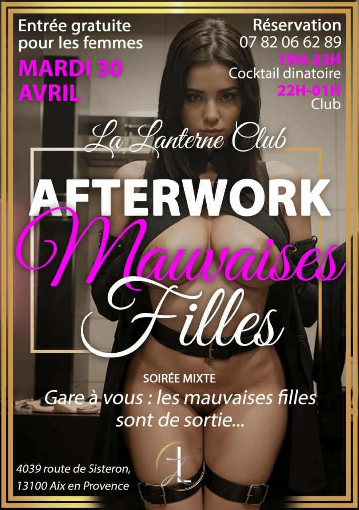 Afterwork 30 avril mauvaises filles