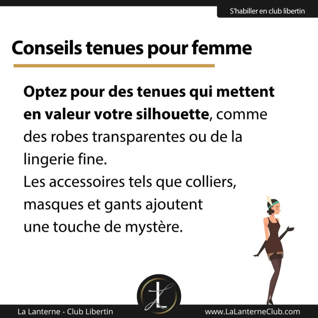 conseils femmes tenues libertines club