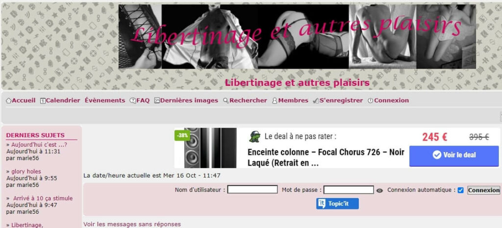 screen forum libertinage and other pleasures