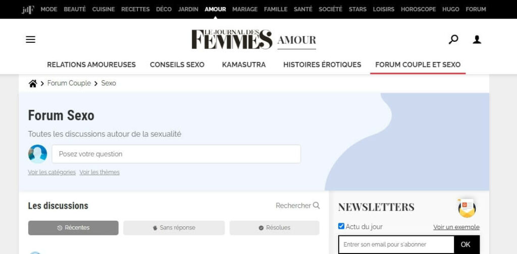 screen le journal des femmes forum sexo