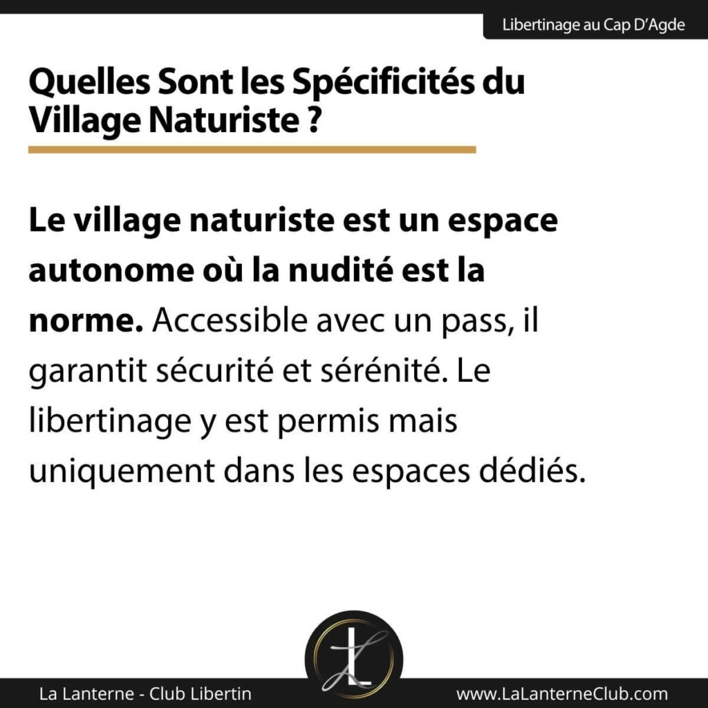 specificite village naturiste