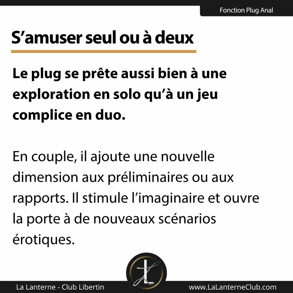 plug anal solo o pareja
