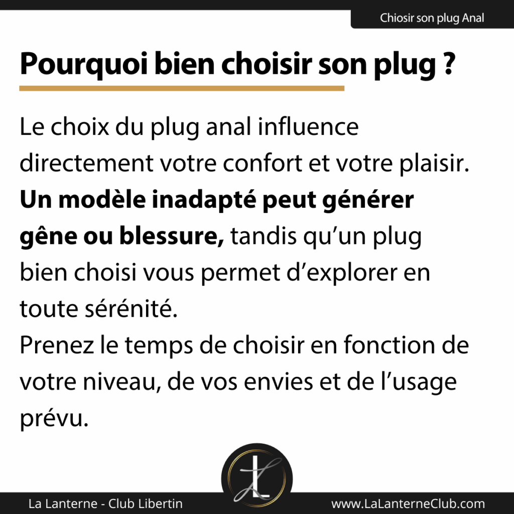 por qué elegir plug anal
