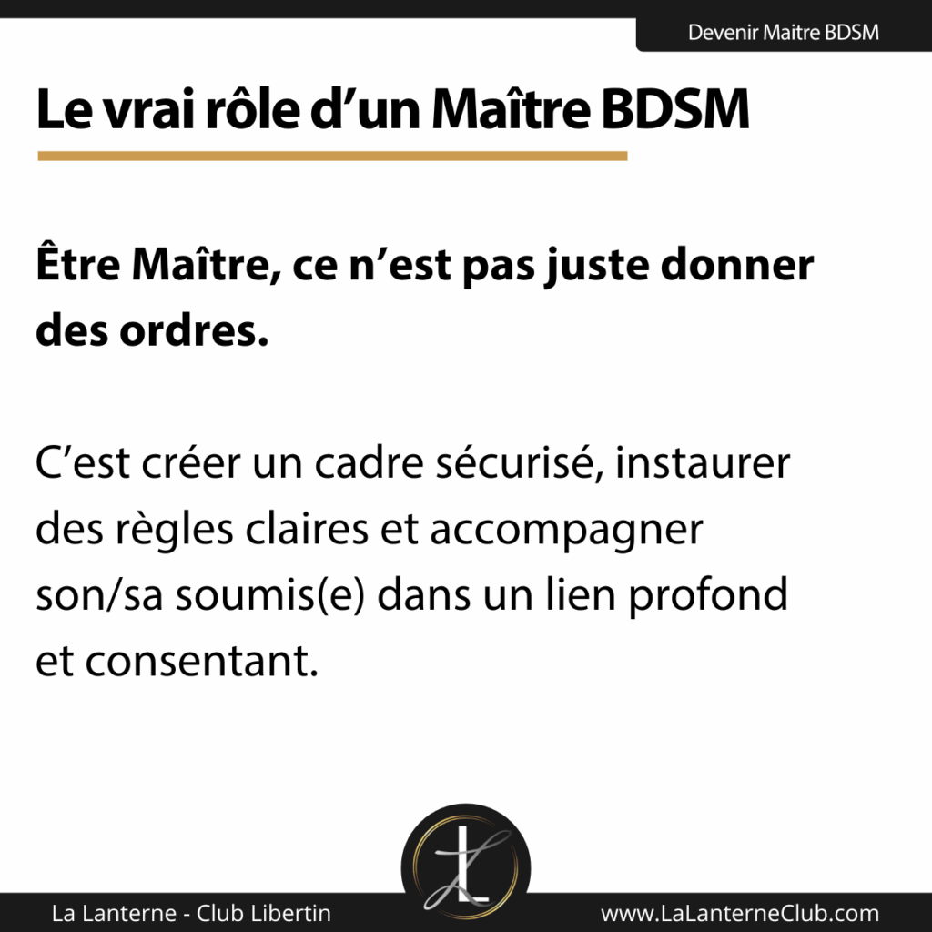 rol maestro bdsm responsabilidad