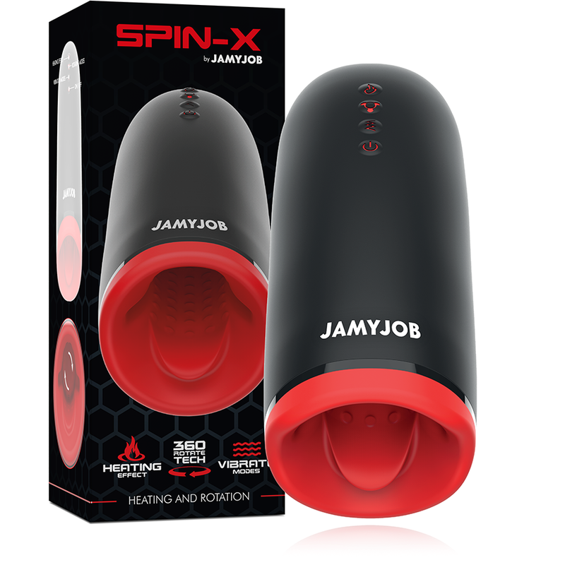 Spin-X Jamyjob : le meilleur masturbateur rotatif chauffant en silicone médical