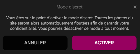 Le mode discret de SexyLib